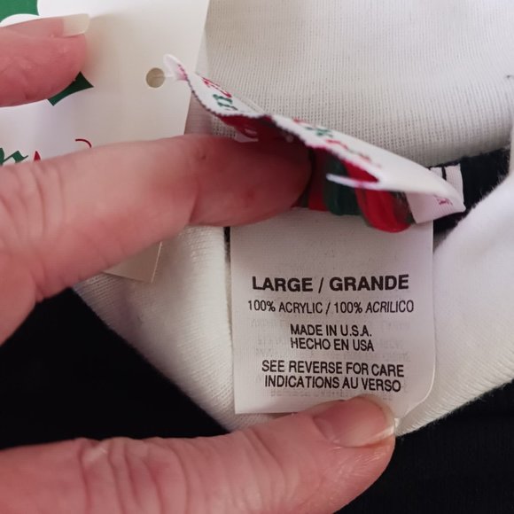 Vintage Nutcracker Women's Christmas Blue Jay Cardinal Bird Sweatshirt Size L - Picture 4 of 4